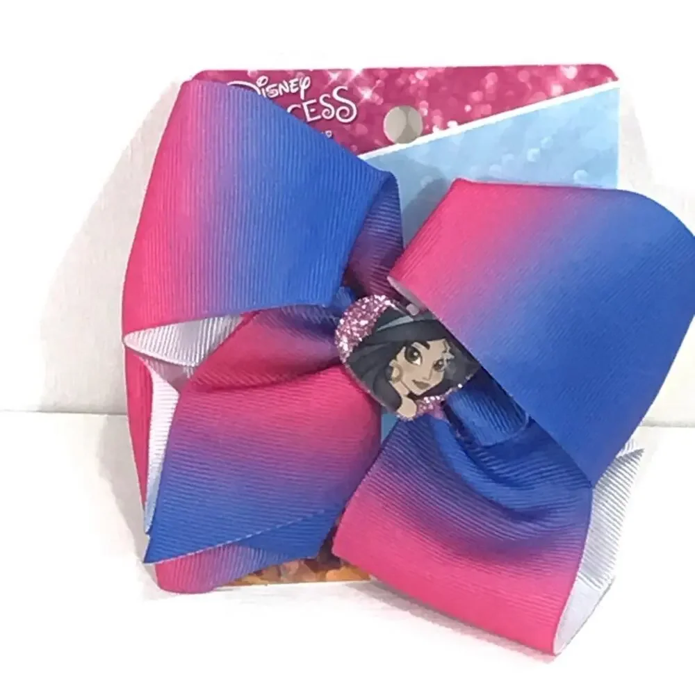 Disney Princess Jasmine Bow Clip, Pink, Blue